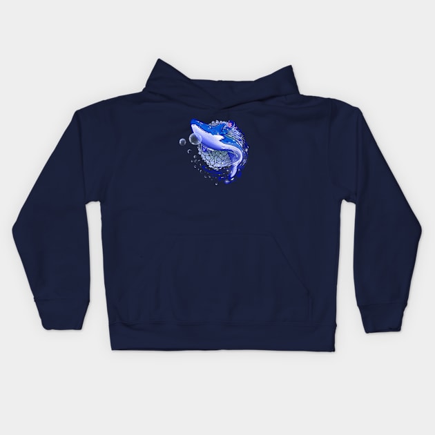 Mateo Soars the Ocean Kids Hoodie by linesonstuff